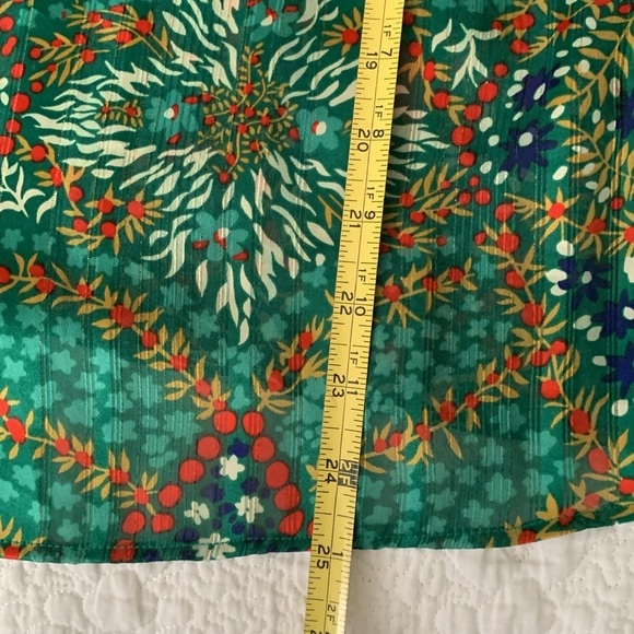 ba&sh Haby Metallic Accent Reversible Top in Green size S - Picture 11 of 12